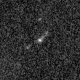 F115W image, 3.2 arcsec across, north up