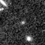 F090W image, 3.2 arcsec across, north up