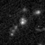 F200W image, 3.2 arcsec across, north up