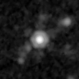 F444W image, 3.2 arcsec across, north up