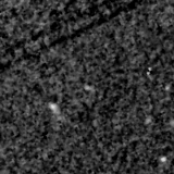 F090W image, 3.2 arcsec across, north up