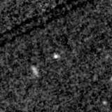 F150W image, 3.2 arcsec across, north up