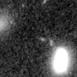 F090W image, 3.2 arcsec across, north up