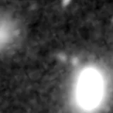 F277W image, 3.2 arcsec across, north up