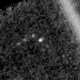F115W image, 3.2 arcsec across, north up