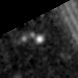 F277W image, 3.2 arcsec across, north up