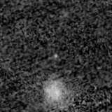 F090W image, 3.2 arcsec across, north up
