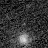 F200W image, 3.2 arcsec across, north up