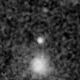 F444W image, 3.2 arcsec across, north up