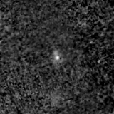 F090W image, 3.2 arcsec across, north up