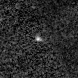 F115W image, 3.2 arcsec across, north up