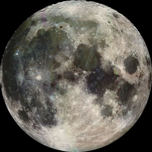 Galileo photograph of the Moon, a separate angular-size reference
